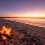 Photo Beach bonfire