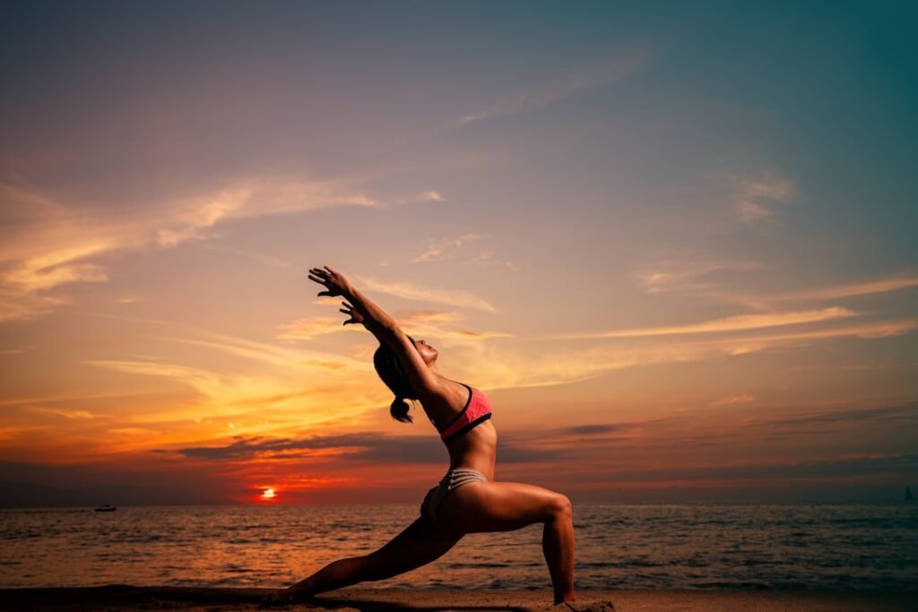 Photo Beach yoga