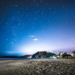 Photo Beach at night